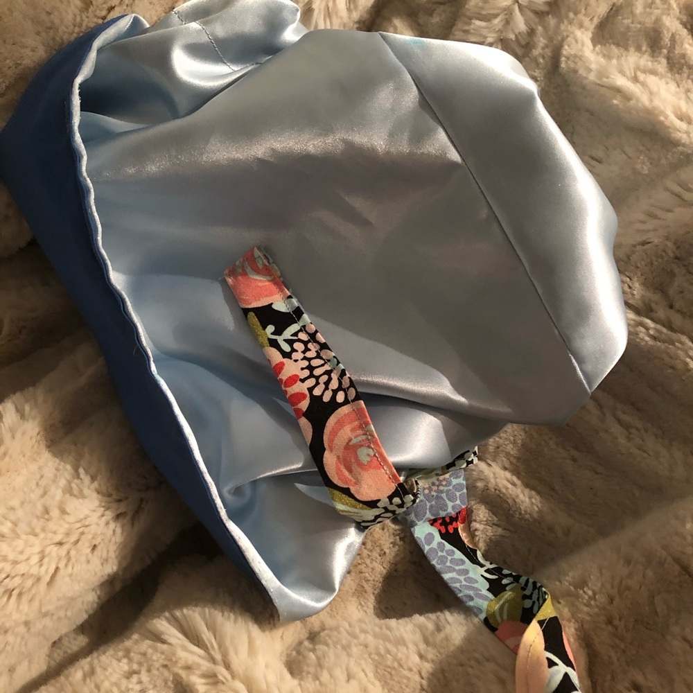 Satin lined scrub cap/ sleep bonnet